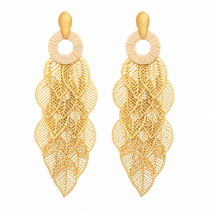 Ethereal Amazonia Maxi Tropical Cascade Earrings