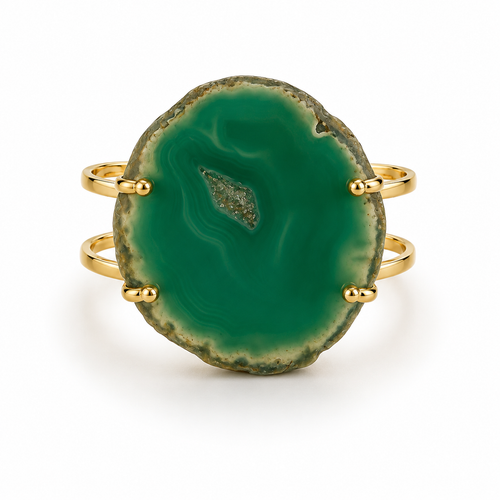 Colours of Brazil Natural Agate Cuff Bracelet