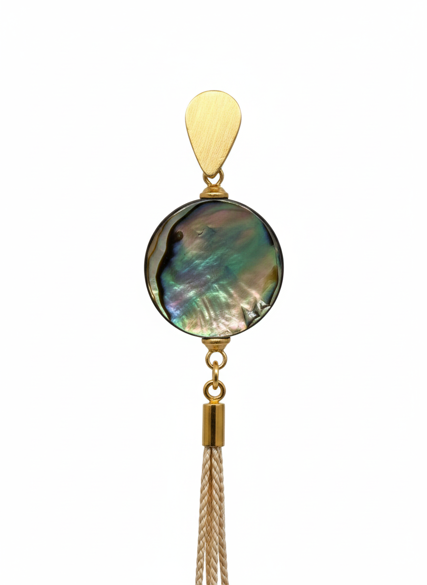 Ethereal Amazonia Abalone Cascade Earrings