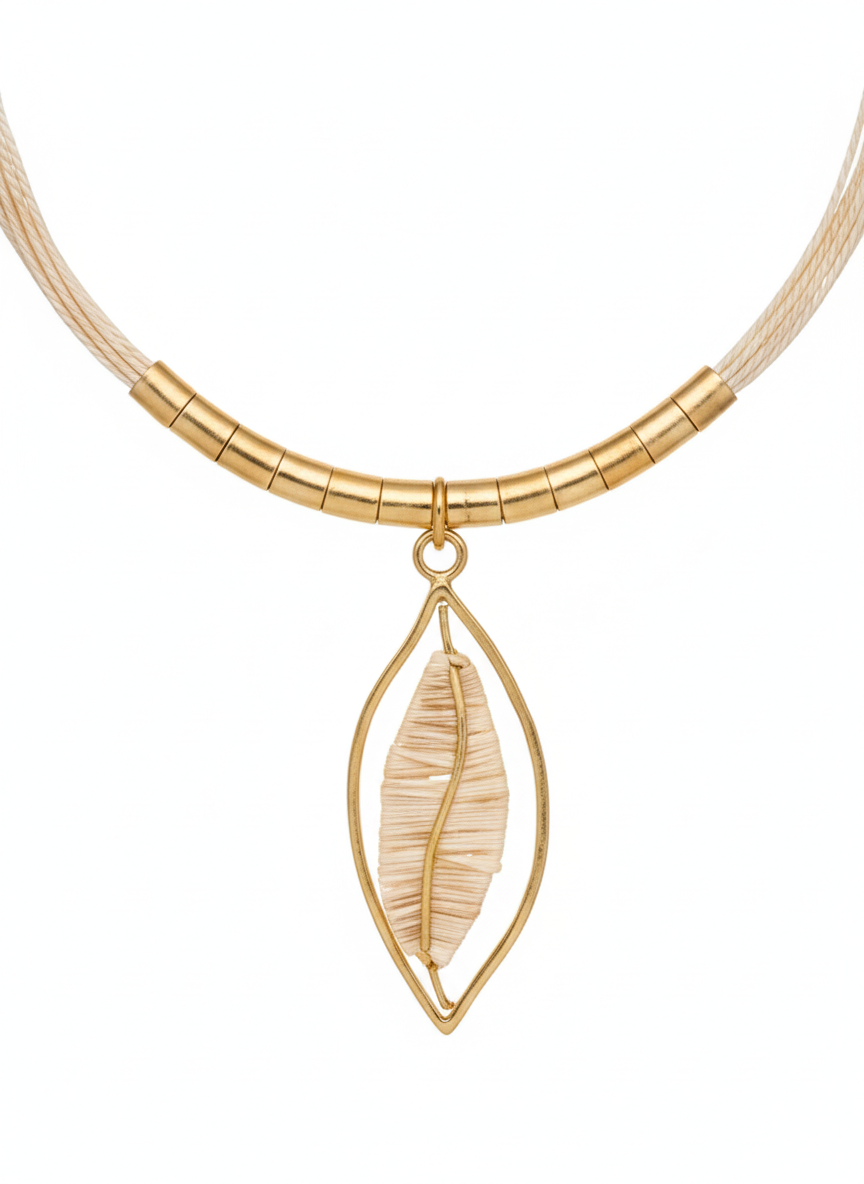 Ethereal Amazonia Elegance Leaf Necklace
