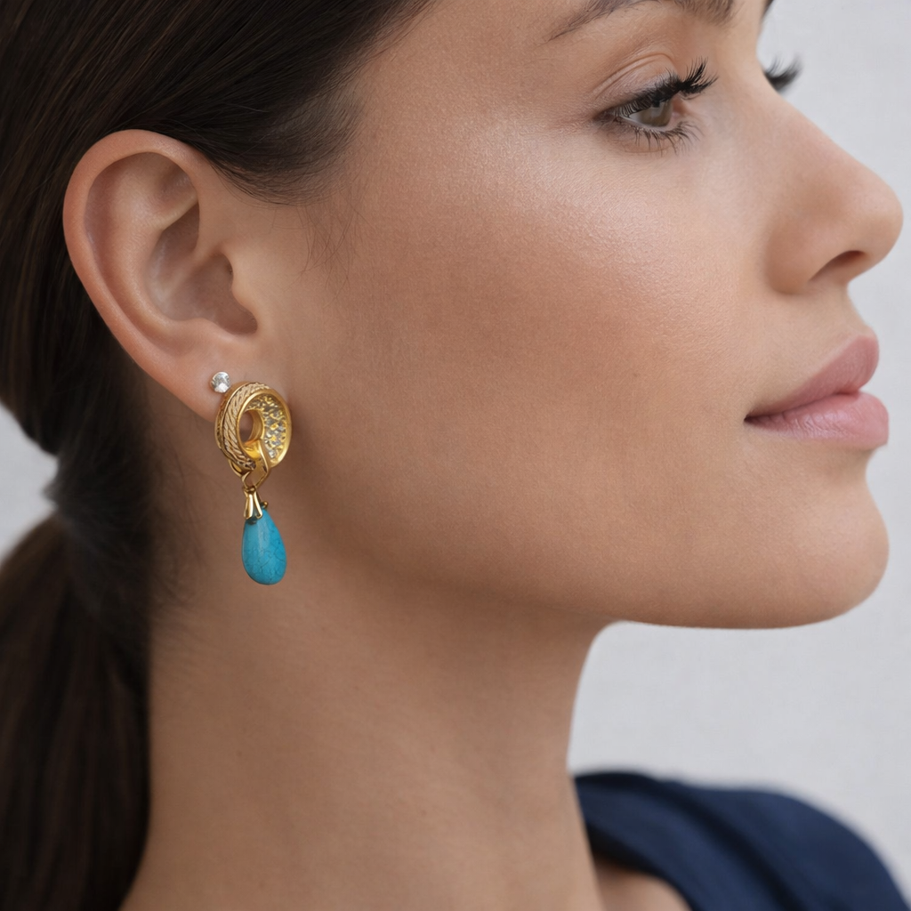 Ethereal Amazonia Spiral Chic Earrings