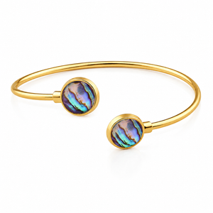 TerraFusion Gems Affinity Abalone Shell Cuff Bracelet