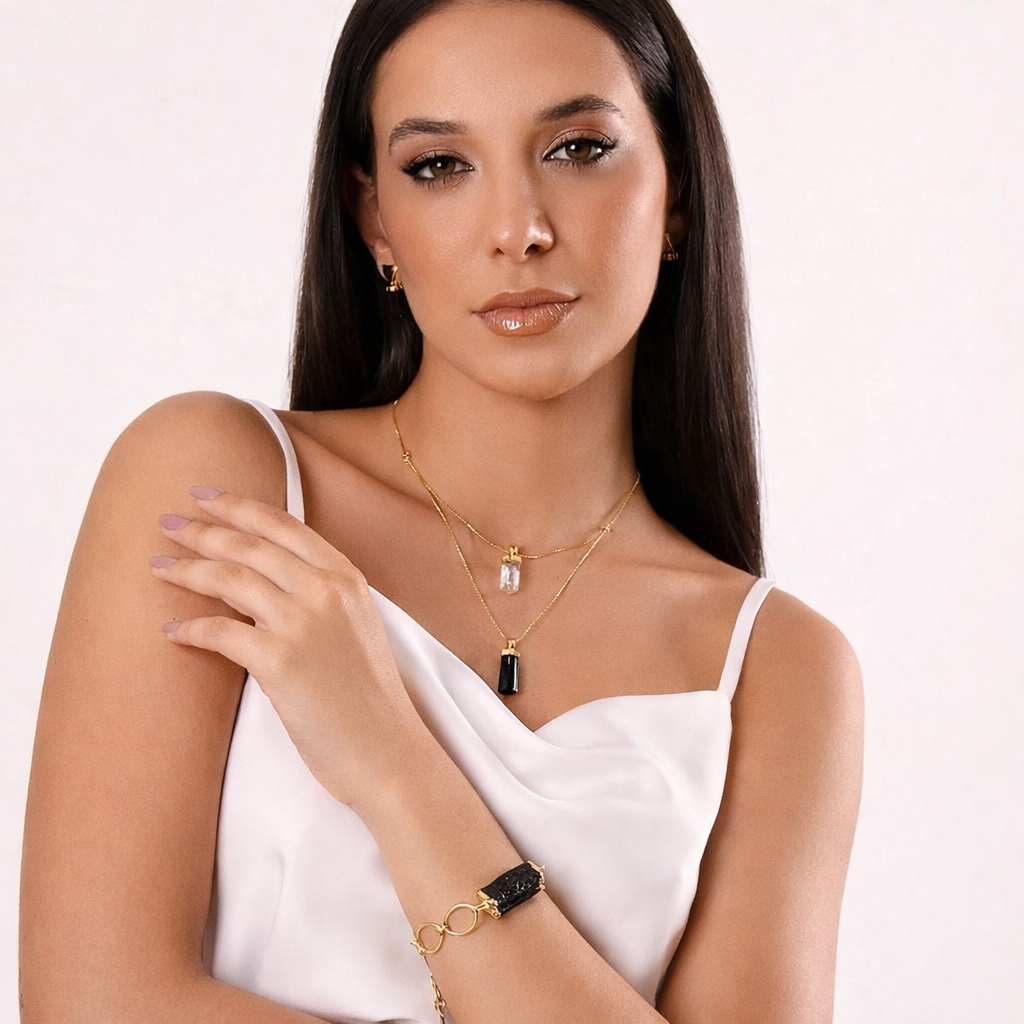 TerraFusion Gems Stack Necklace