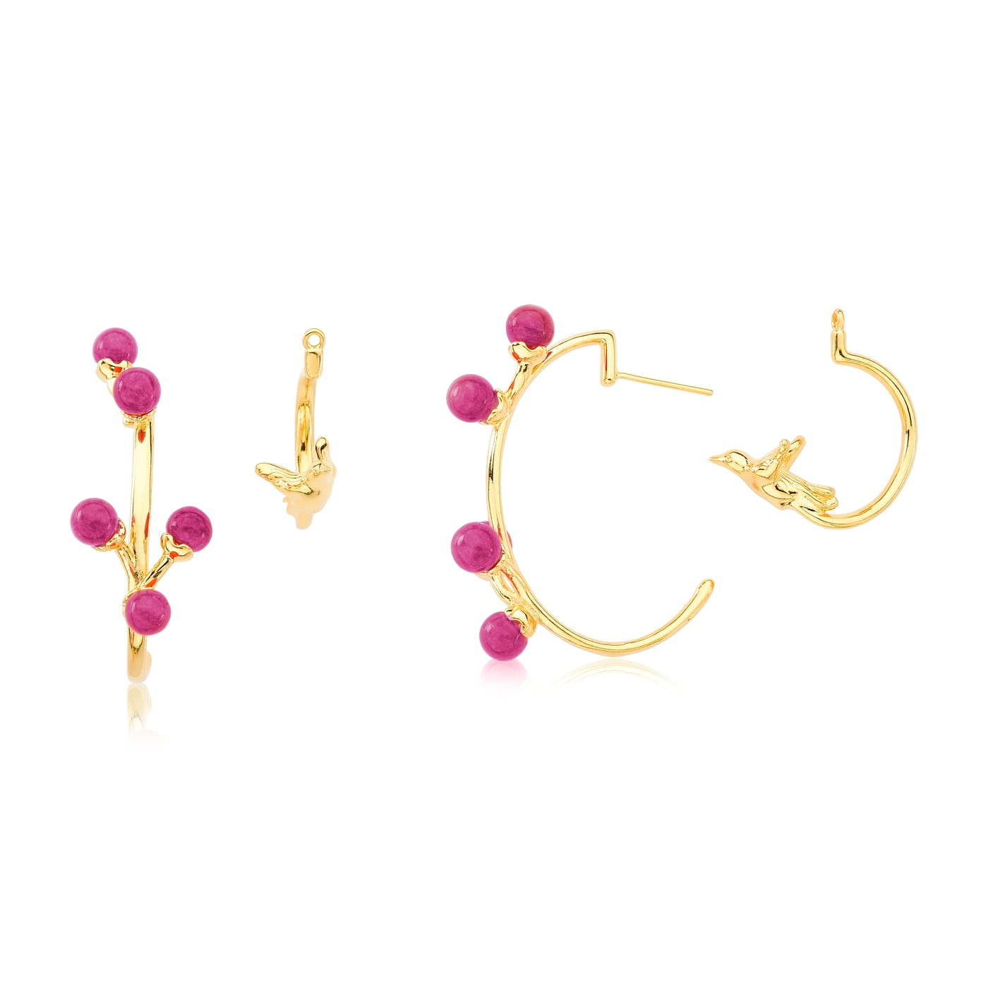 TerraFusion Gems Hummingbird Earrings