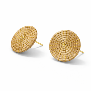 EarthWoven Capim Dourado Classic Stud Earrings