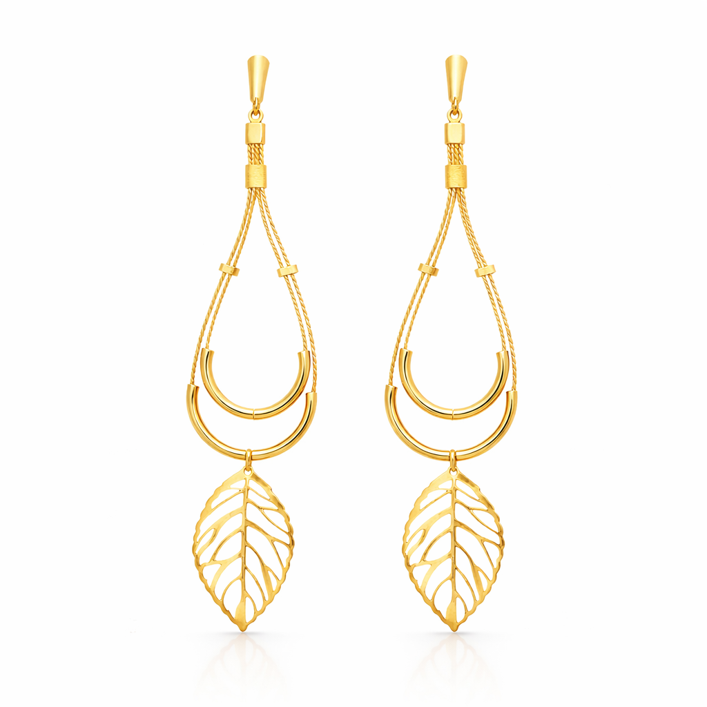 Ethereal Amazonia Long Leaf Earrings