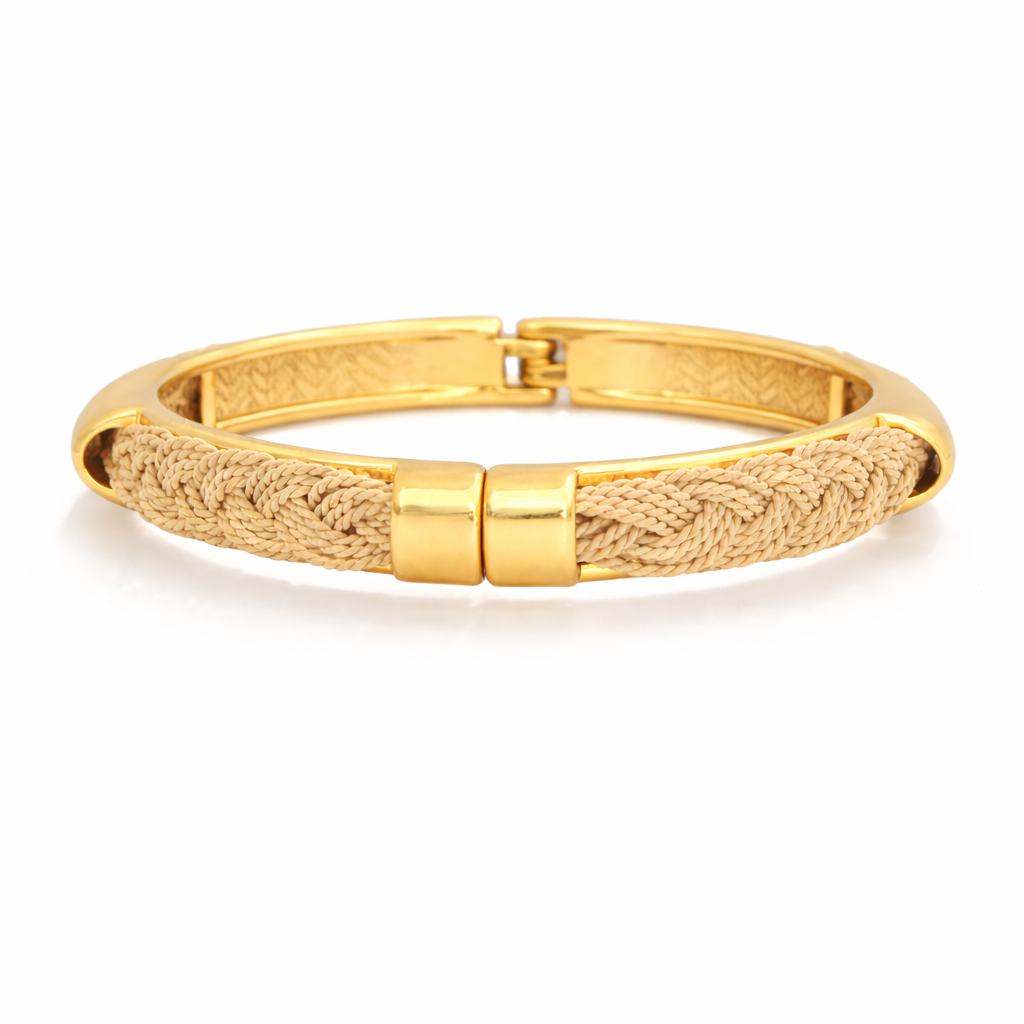 Ethereal Amazonia Braided Glow Buriti Bangle Bracelet