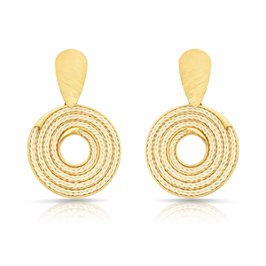 Ethereal Amazonia Mandala Circle Earrings