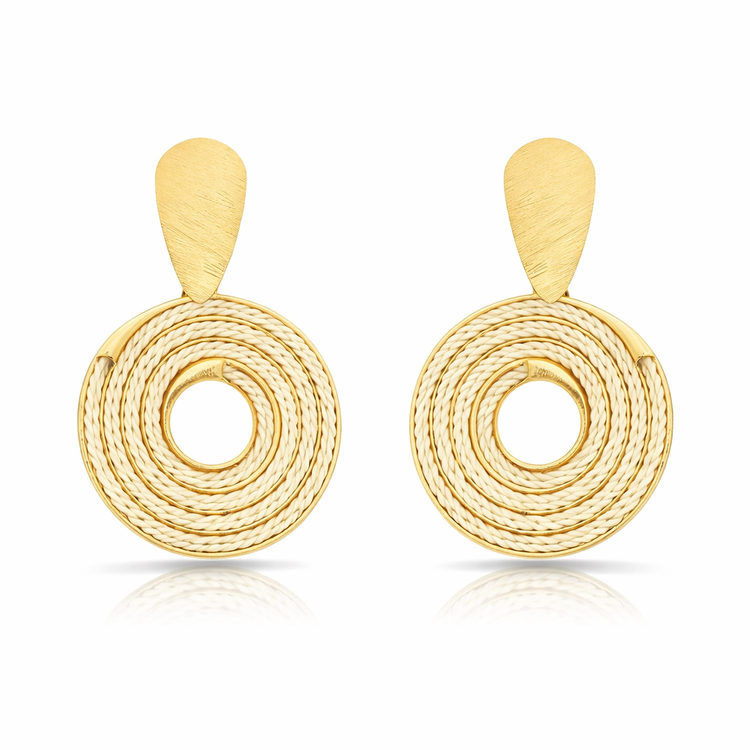 Ethereal Amazonia Mandala Circle Earrings