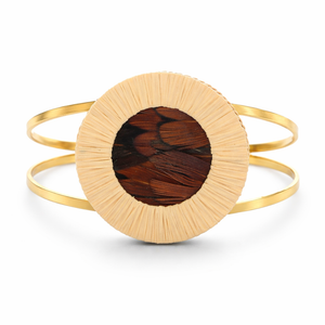 Ethereal Amazonia Peacock Cuff Bracelet