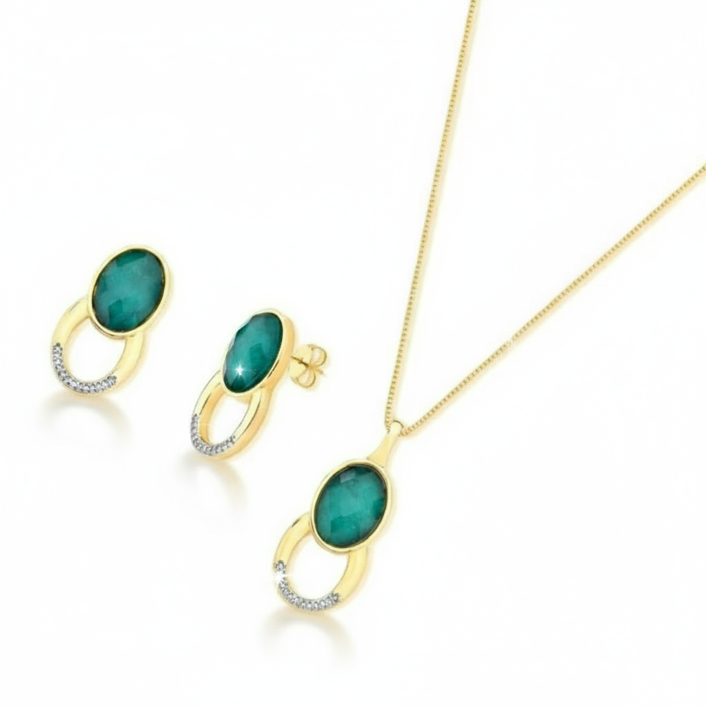 PureNature Ornaments Outliner Emerald Set