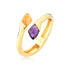 TerraFusion Gems 18k Gold Plated Solene Citrine and Amethyst Bracelet - Treasures of Brazil