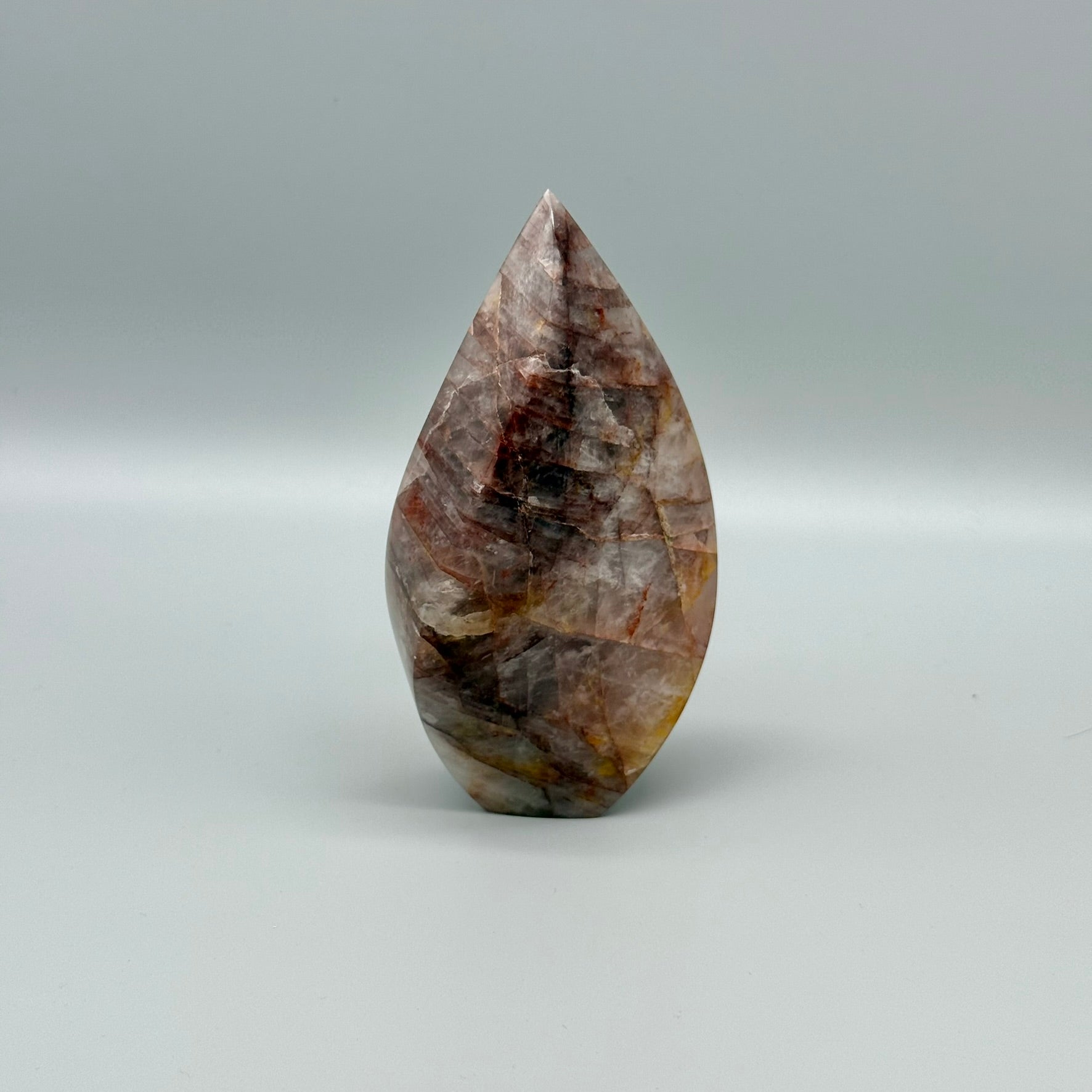 Timeless Terra - Red Hematoid Quartz Stone Flame Shape - Treasures of Brazil