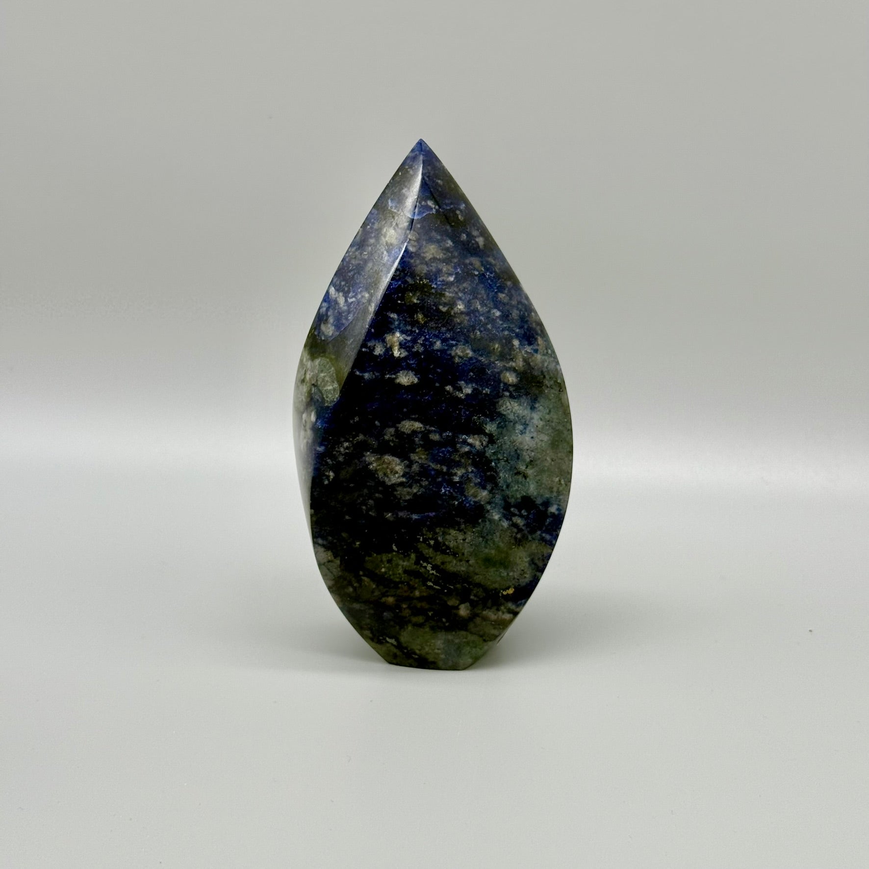 Timeless Terra - Sodalite Stone Flame Shape - Treasures of Brazil