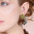 Blooming Beauty 18k Gold Plated Nemesia Crochet Earrings - Bold Antique Gold - Treasures of Brazil