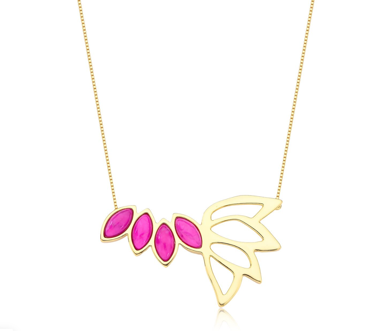 TerraFusion Flourish Pink Necklace