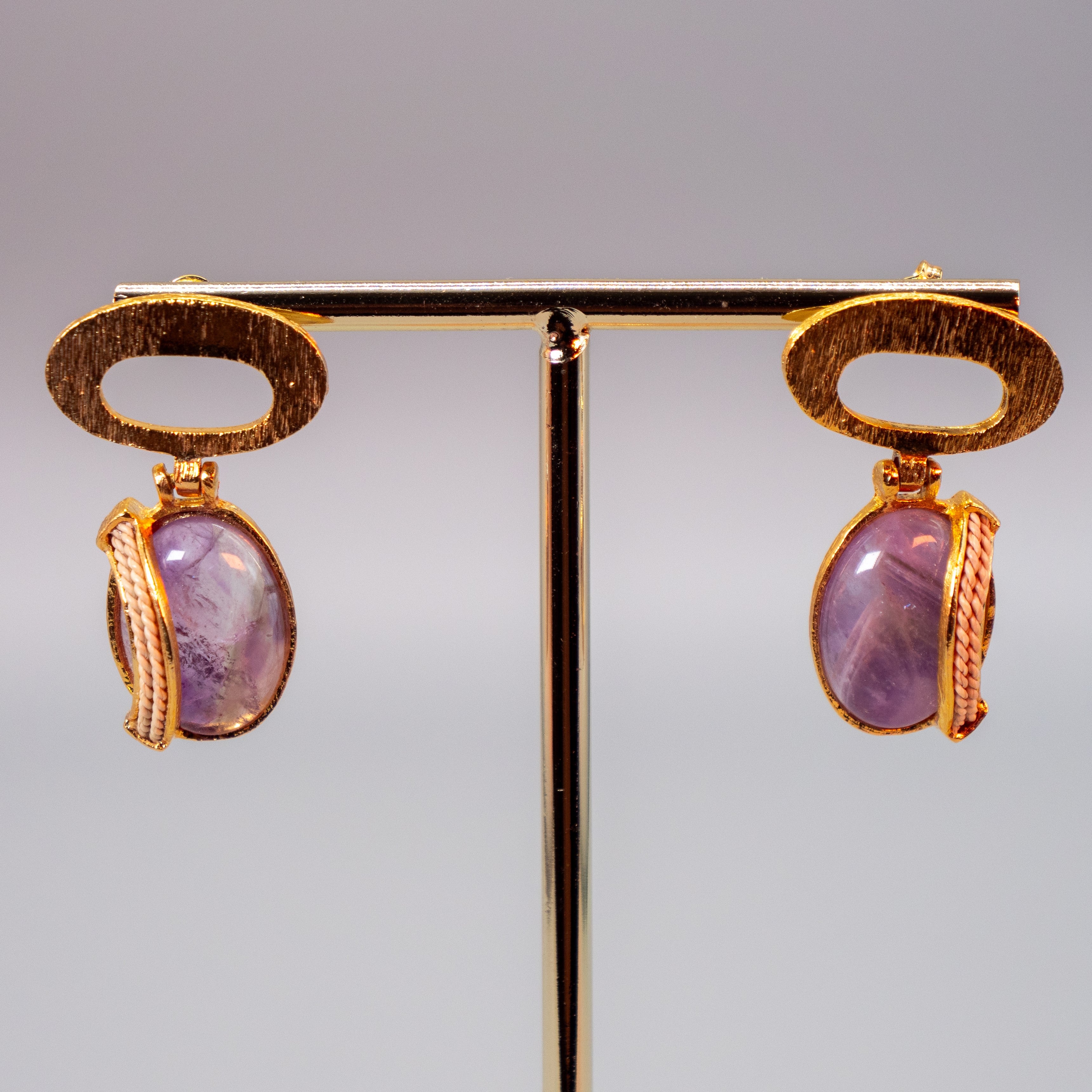 Ethereal Amazonia Dangle Amethyst Earrings