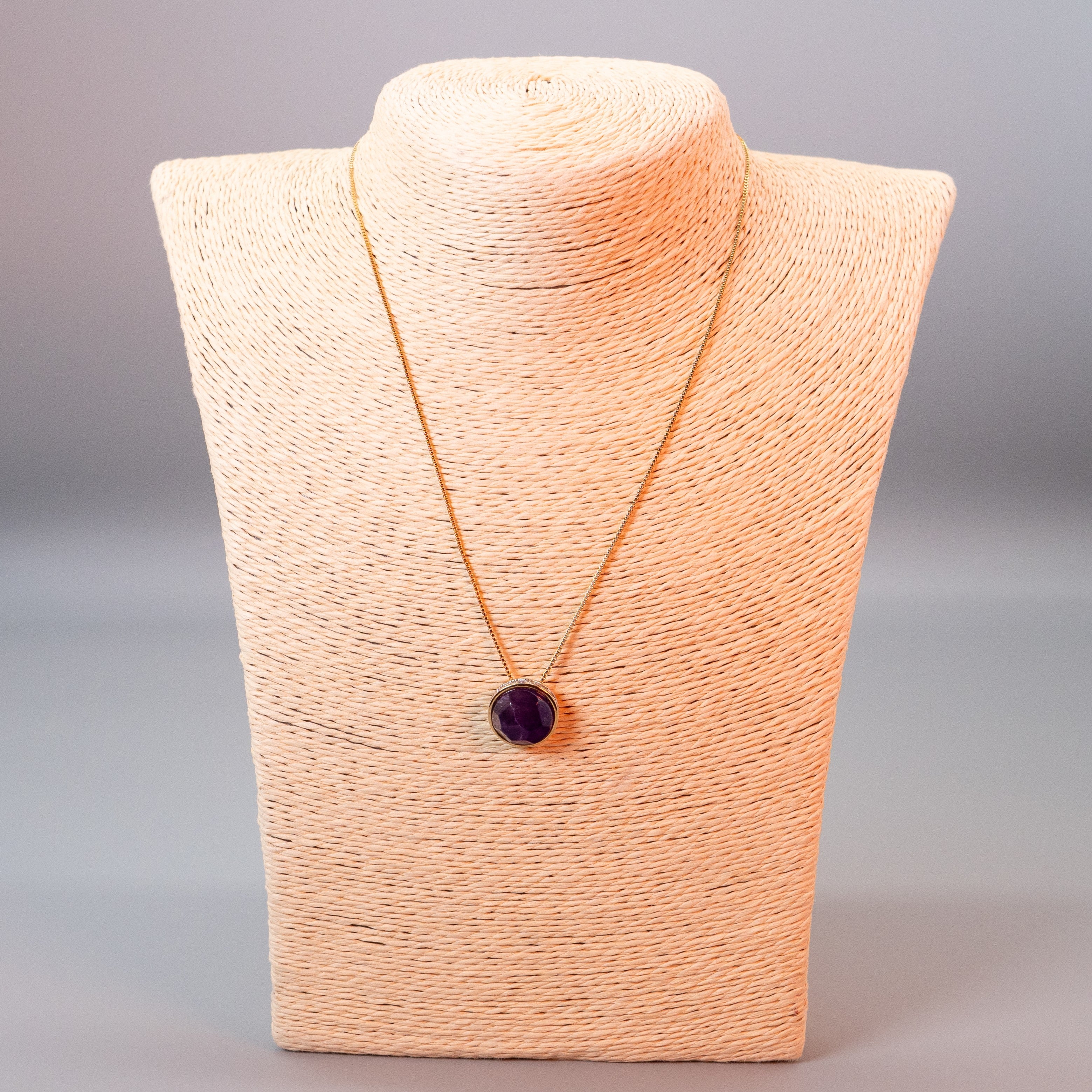 PearlFusion Amethyst Pendant Necklace