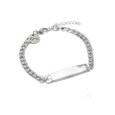 silver stainless steel | Men's Bracelet chain design style