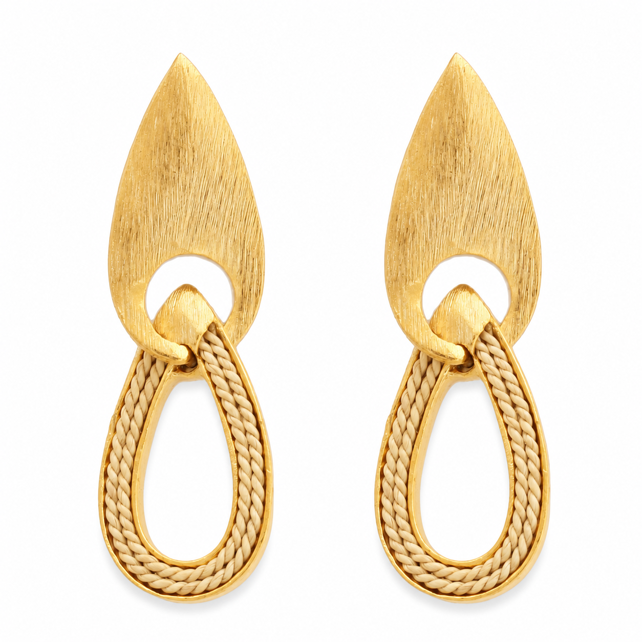 Ethereal Amazonia Sunburst Drops Buriti Earrings – view 1