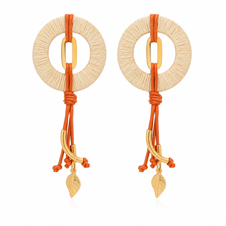Ethereal Amazonia Tropical Buriti Earrings