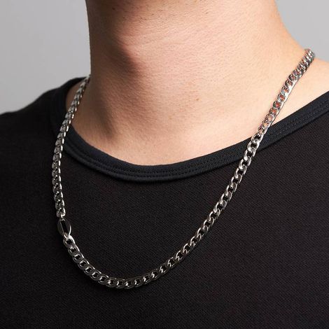 Silver Steel Collar Mendes | Men's Necklace