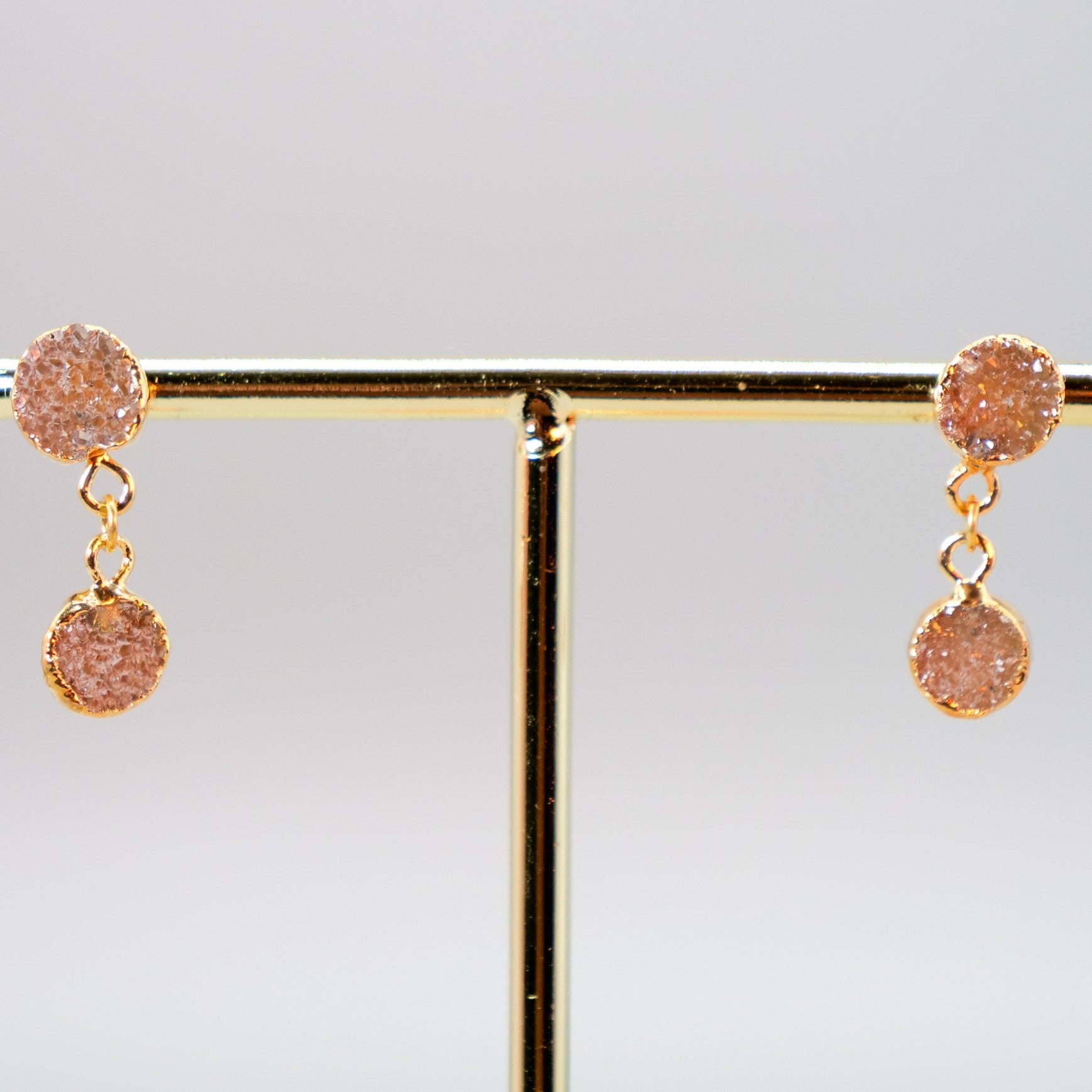 PearlFusion Druzy Dangling Earrings