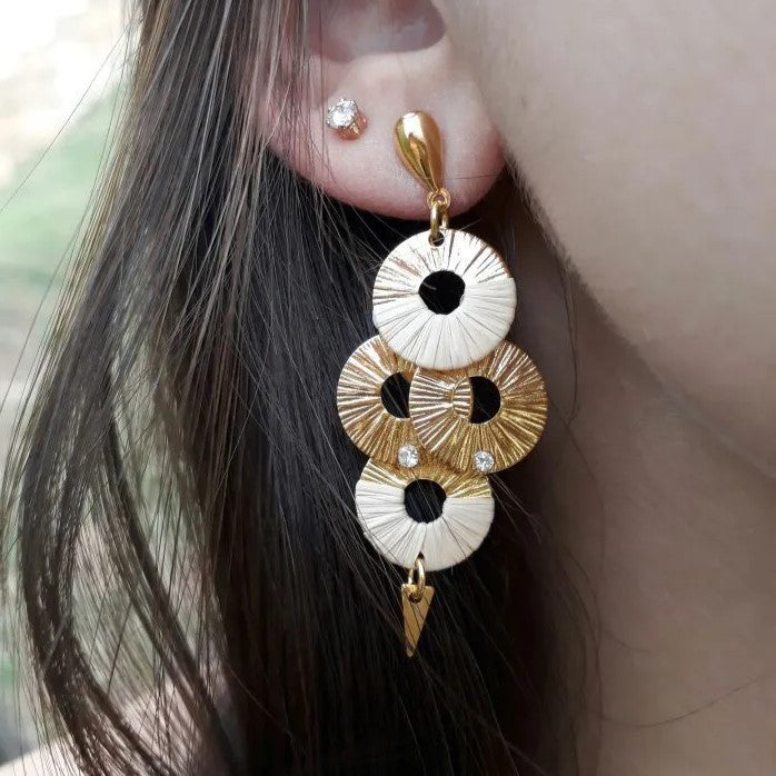 Ethereal Amazonia Circles Dangle Earrings