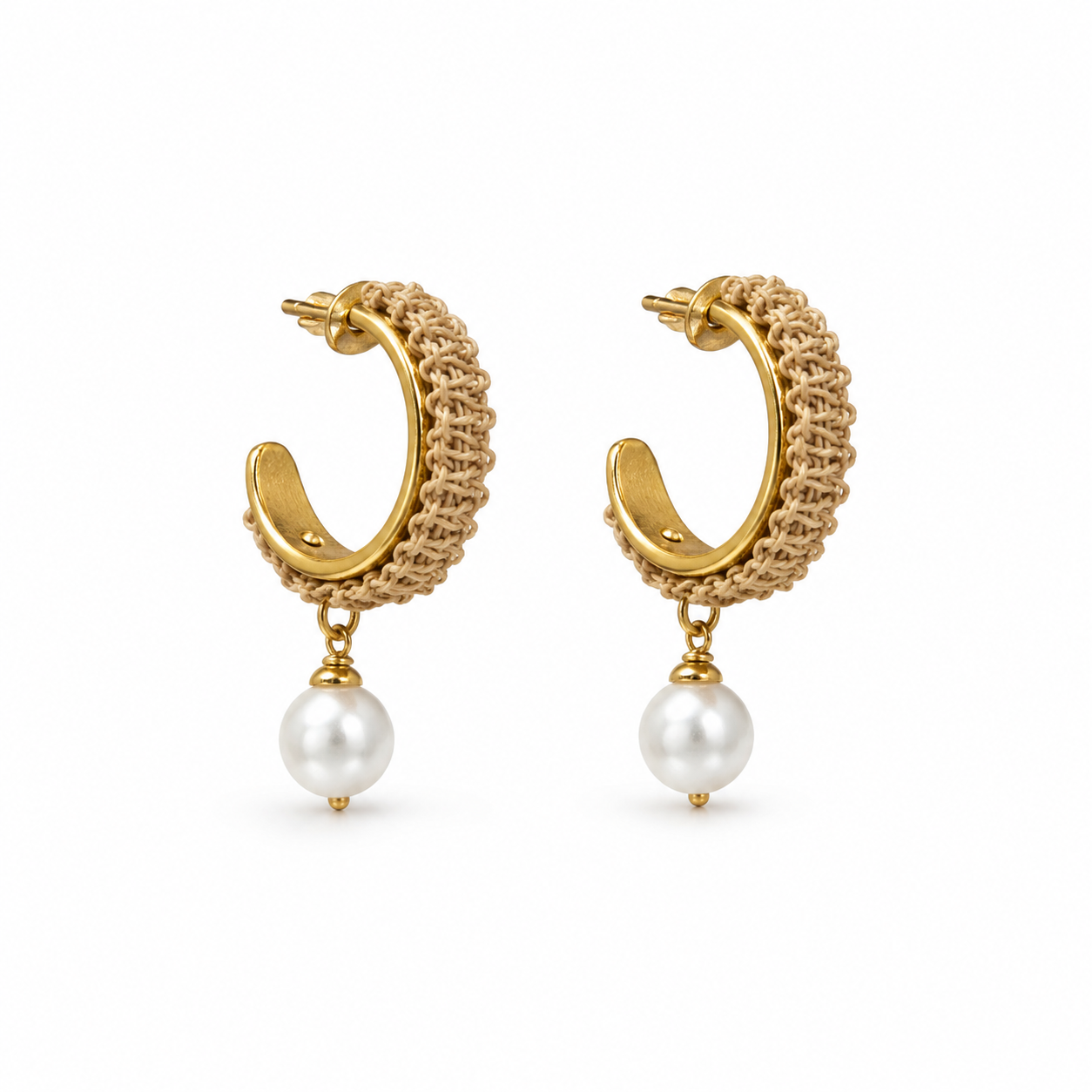 Ethereal Amazonia Freshwater Pearl Buriti Earrings