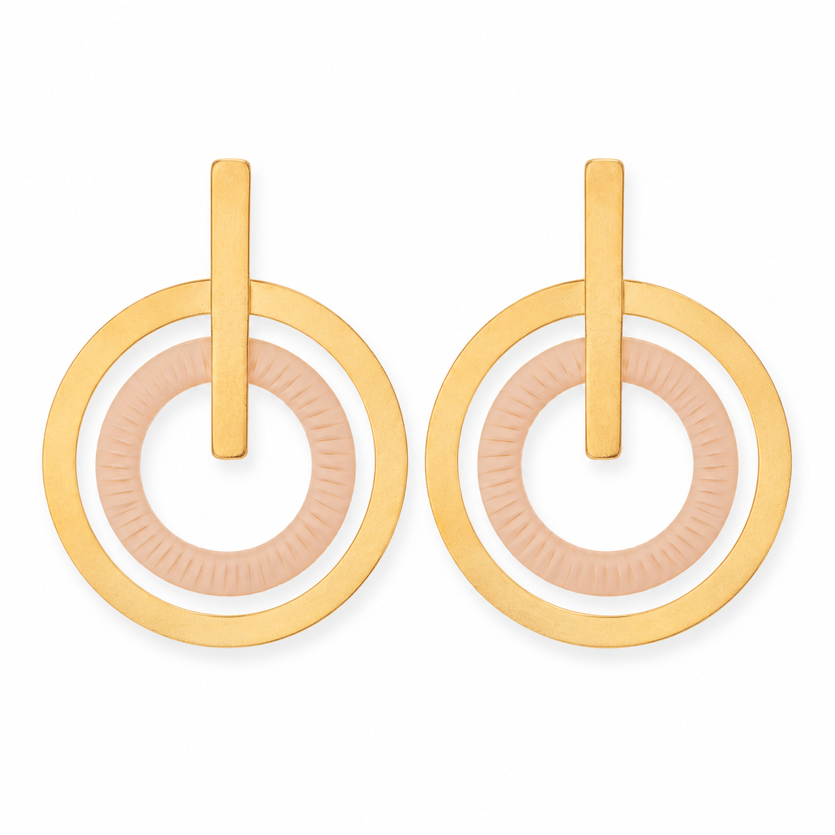 Ethereal Amazonia Power of the Sun Buriti Circle Earrings
