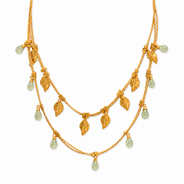 Ethereal Amazonia Elegant Buriti Necklace with Natural Stones – view 4