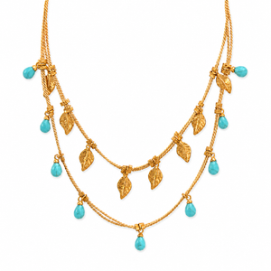 Ethereal Amazonia Elegant Buriti Necklace with Natural Stones – view 3