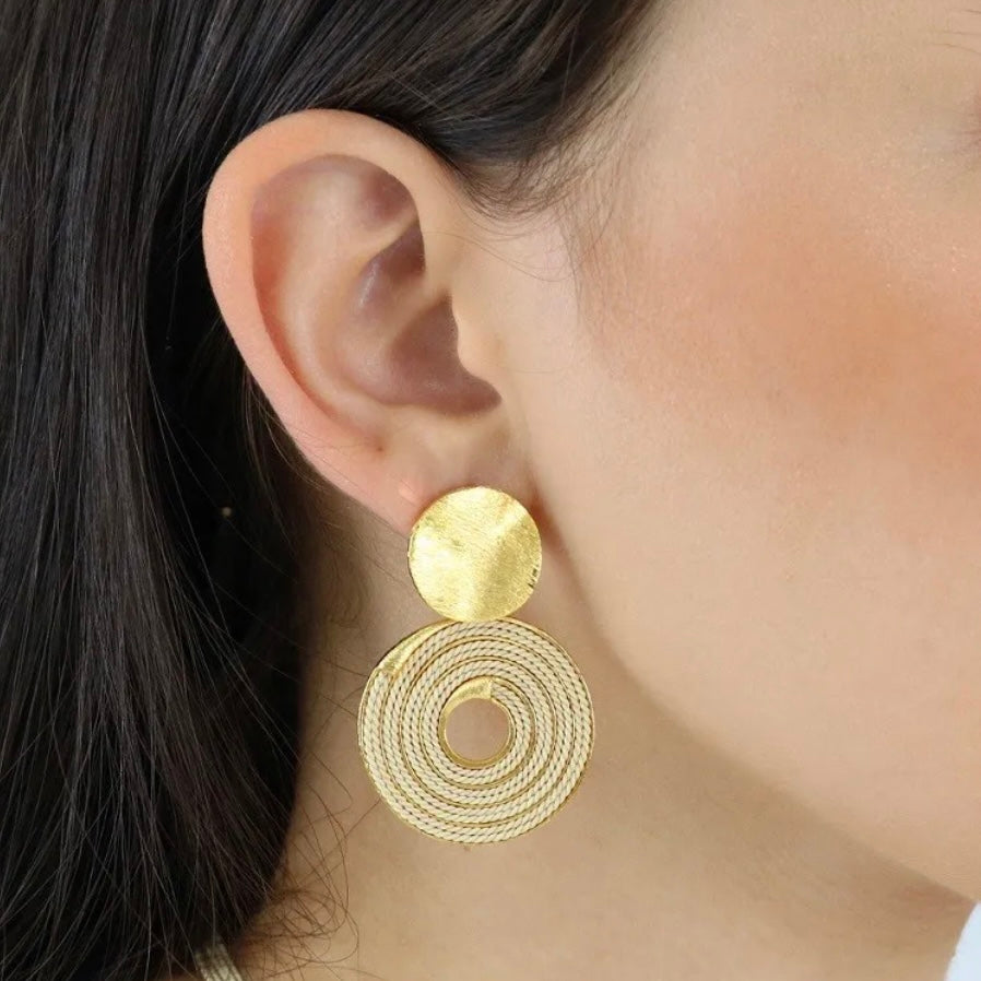 Elegant Buriti Round Earrings