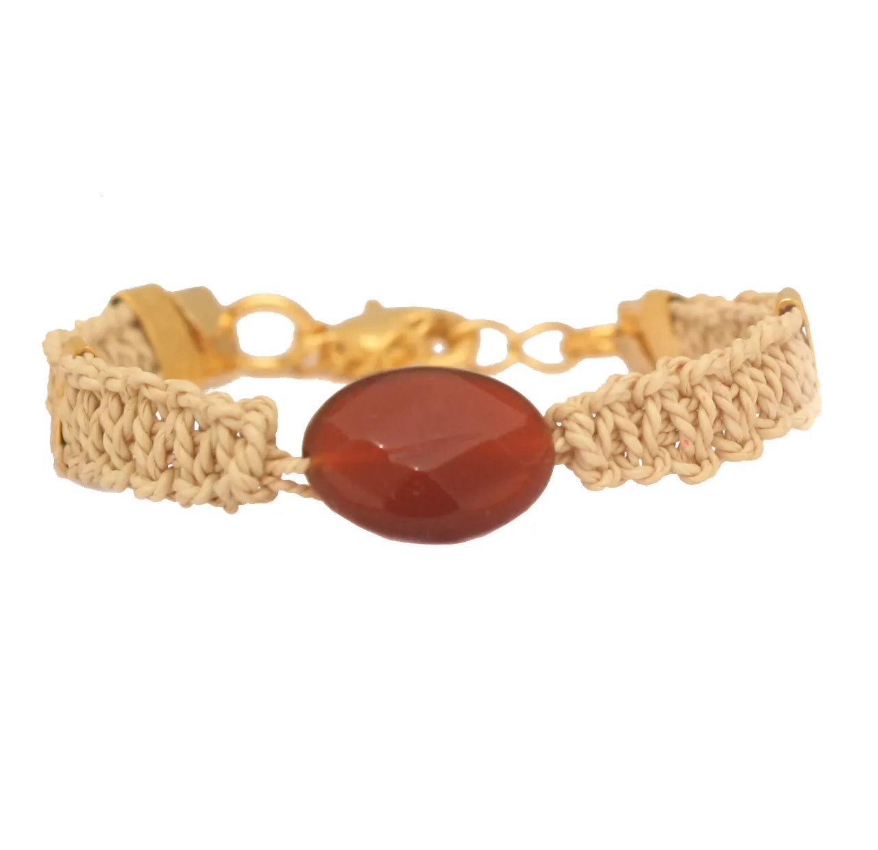 Ethereal Amazonia Macrame Pearl/Natural Stones Bracelet — additional product view 2