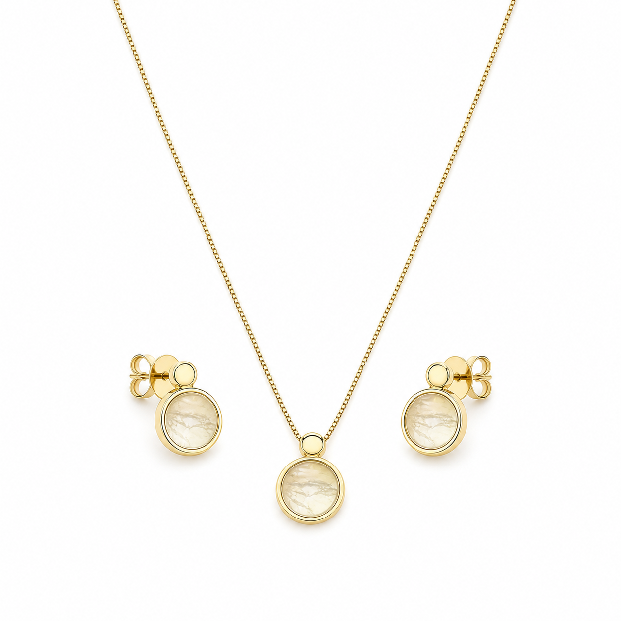 TerraFusion Gems Dancing Gala Earrings and Necklace Set