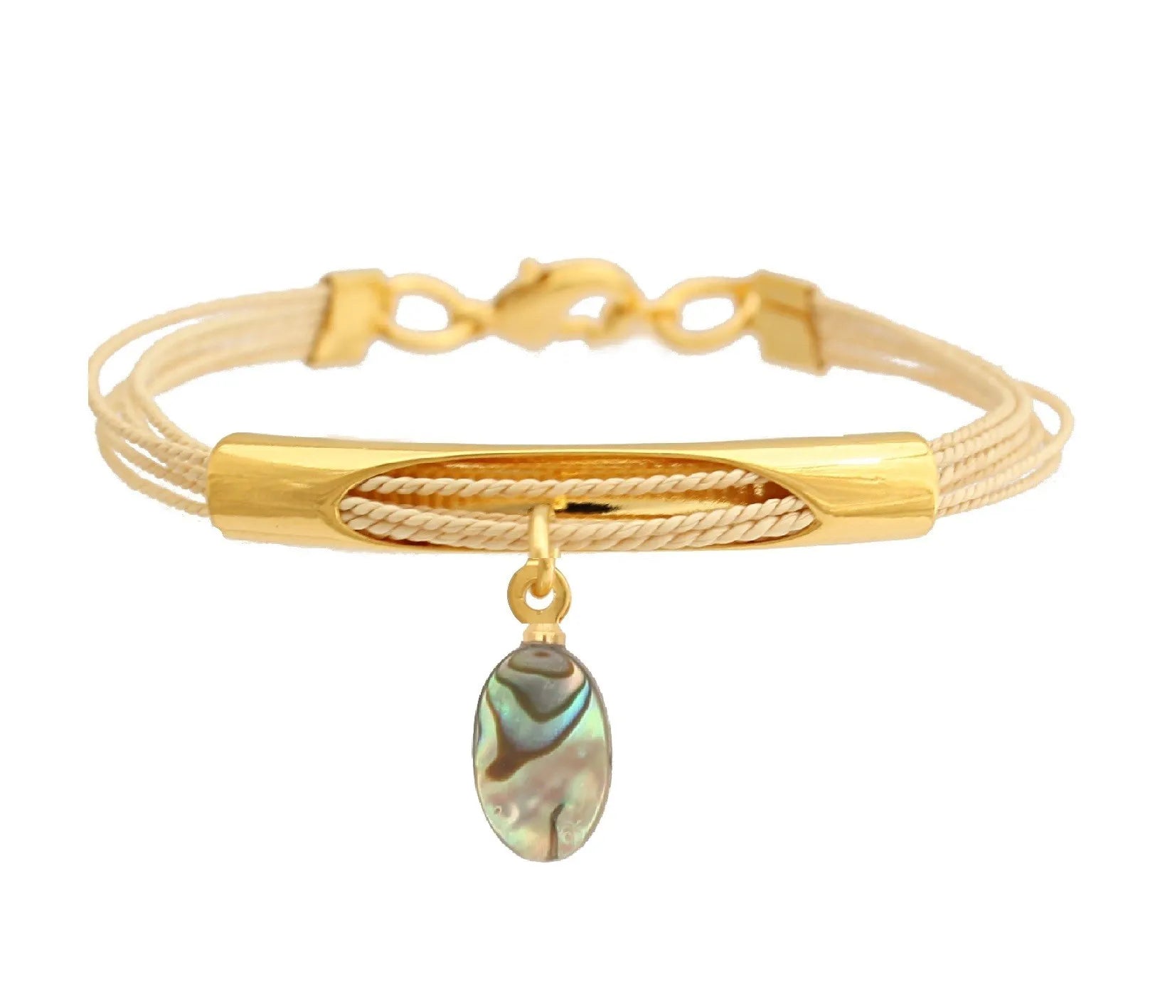 Ethereal Amazonia Ocean Allure Abalone Shell Pendant Bracelet