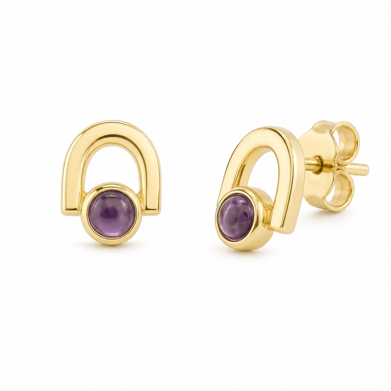 TerraFusion Gems Treasure Box Amethyst Earrings and Necklace Set