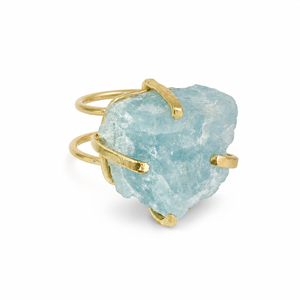 EarthLuxe Treasure Natural Aquamarine Ring