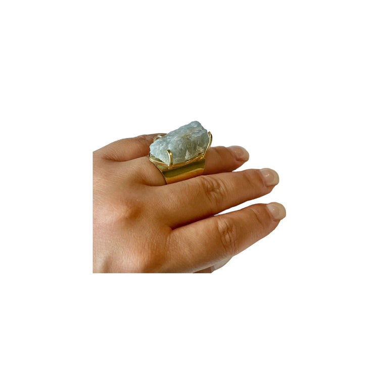 Aquamarine Cuff Rings Treasures of Brazil