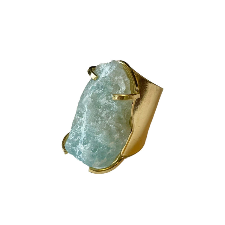 Aquamarine Cuff Rings Treasures of Brazil