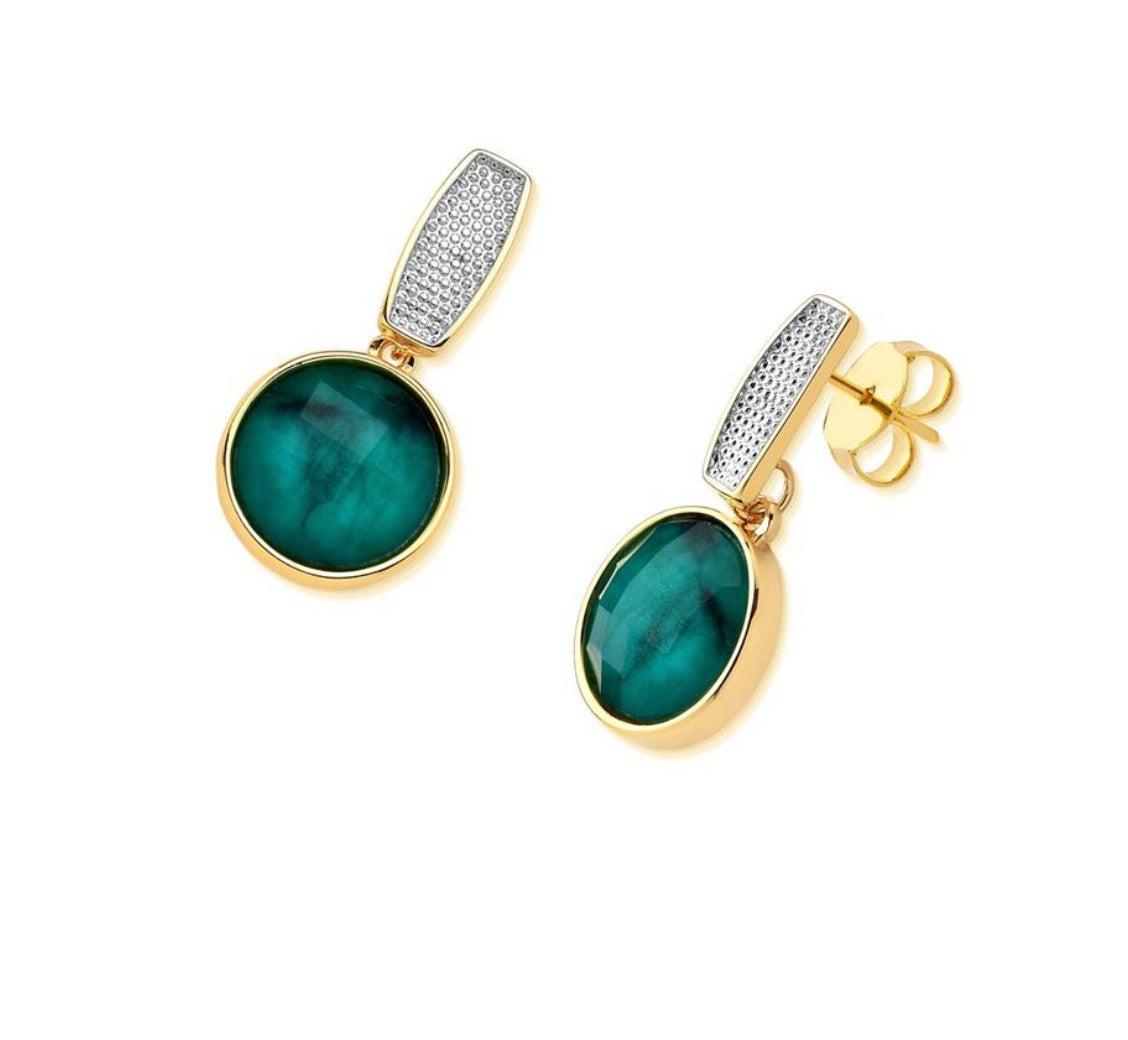 Brazilian emerald clearance earrings