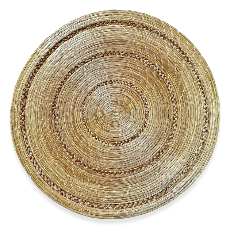 Golden Grass "Capim Dourado" Handcrafted Mandala/ Table Mat Treasures of Brazil