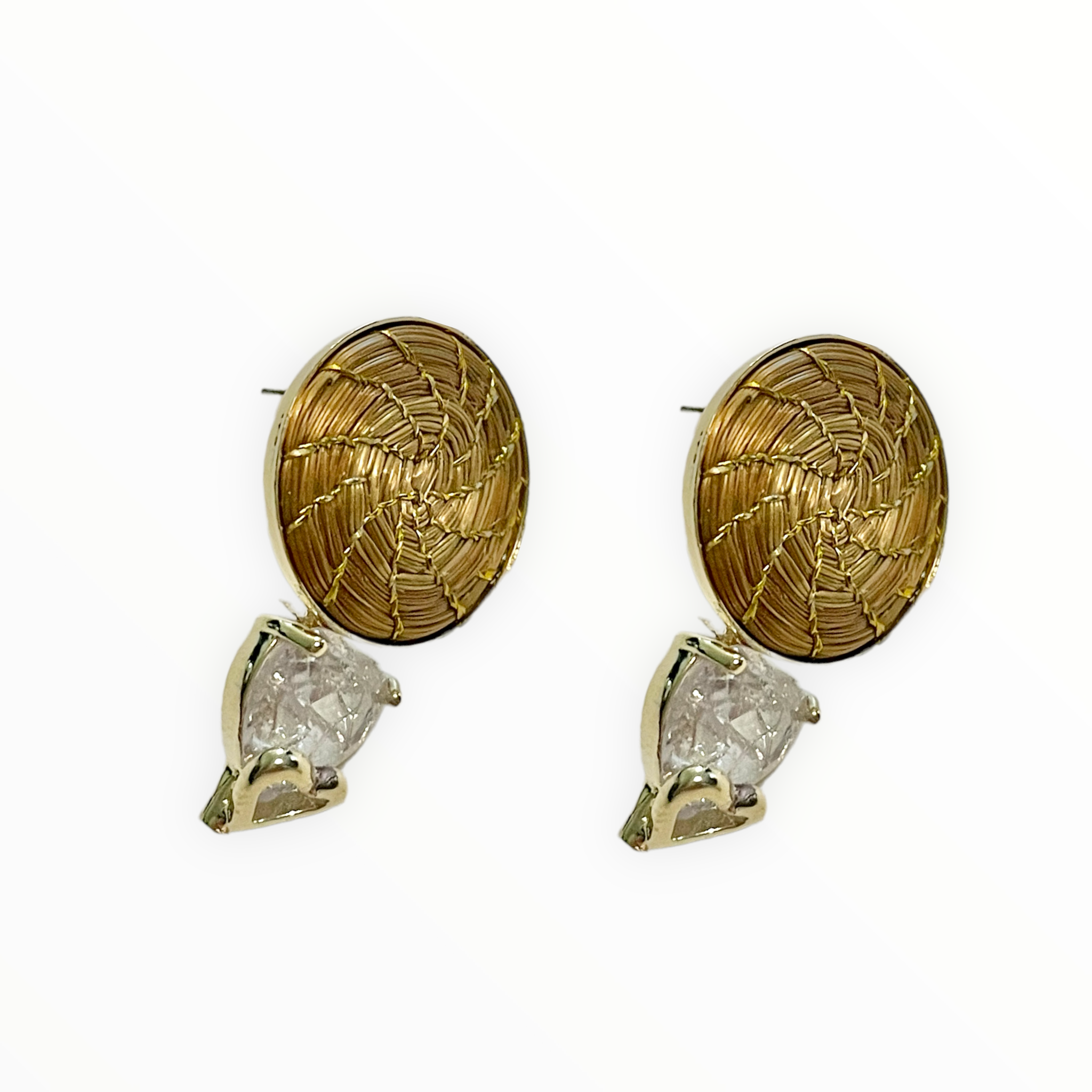 Golden Grass Earrings Treasures of Brazil