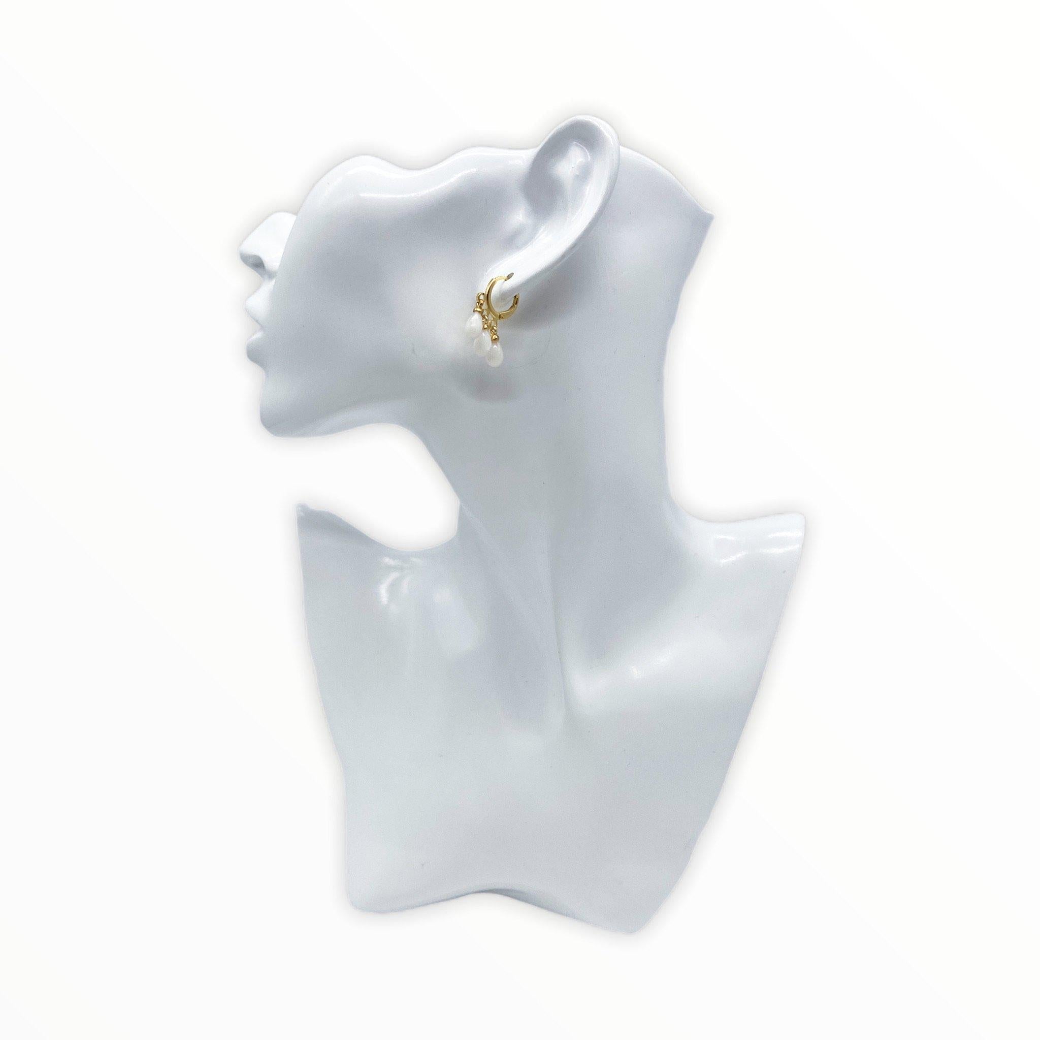 Leverback Earrings -Mother of Pearl Treasures of Brazil