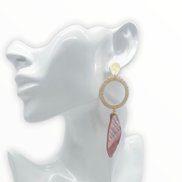 Mother of Pearl Earrings - Colours of the Ocean Treasures of Brazil