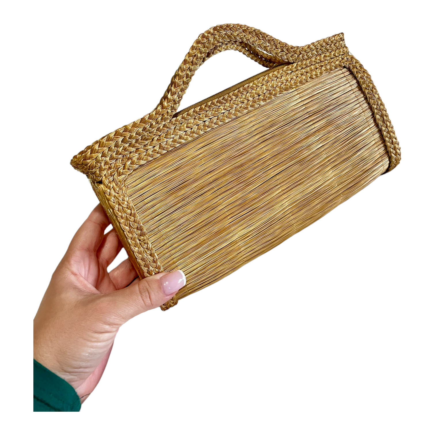Golden Grass Clutch Bag - Treasures of Brazil