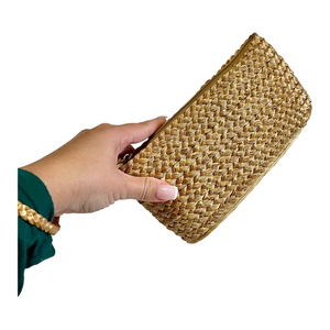 Golden Grass Clutch Bag - Treasures of Brazil