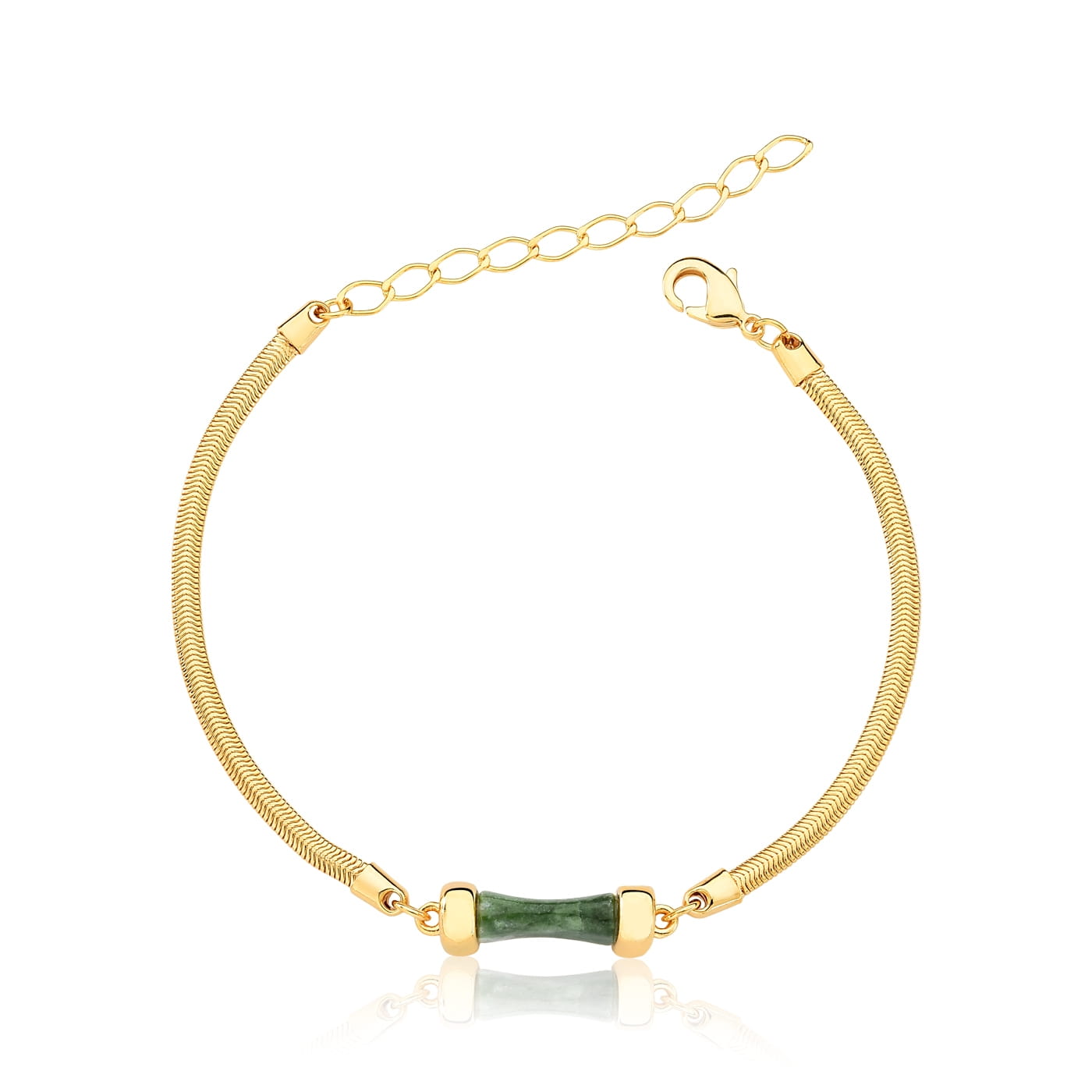 Green Jade Bracelet- Ayla Collection